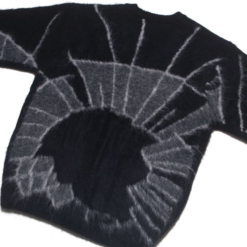 HELLRAZOR KICK IN THE DOOR MOHAIR CARDIGAN (BLACK) 01122AW0204