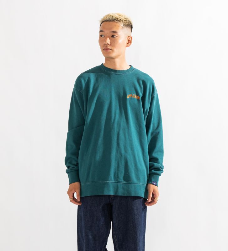 APPLEBUM Vintage Overdye Crew Sweat (Blue Green) 2220404 公式通販