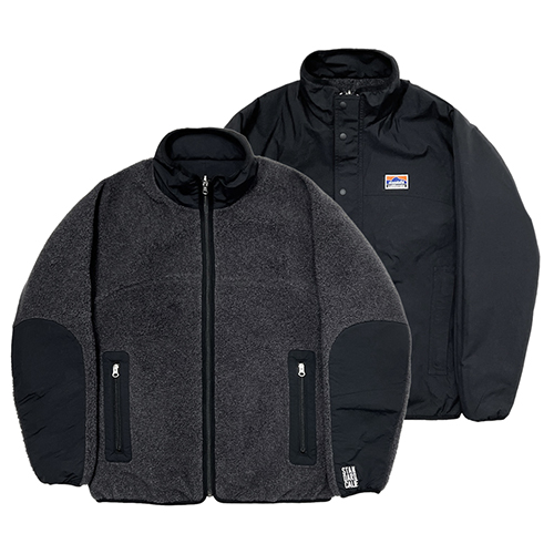 STANDARD CALIFORNIA SD Reversible Fleece Jacket (Black) OUNLC350