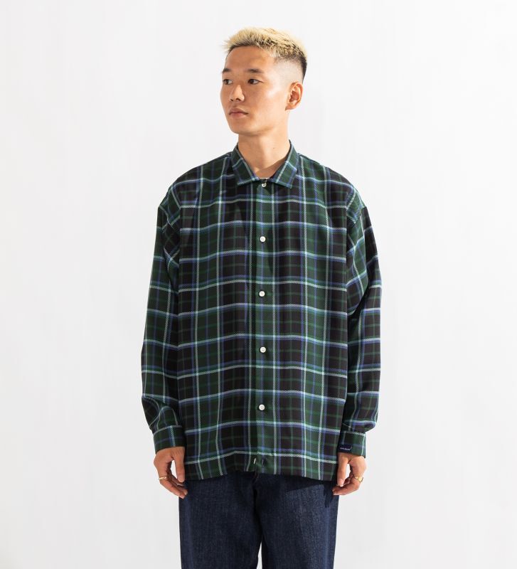 APPLEBUM Silky Check Square L/S Shirt (Green/Balck) 2220201 公式通販