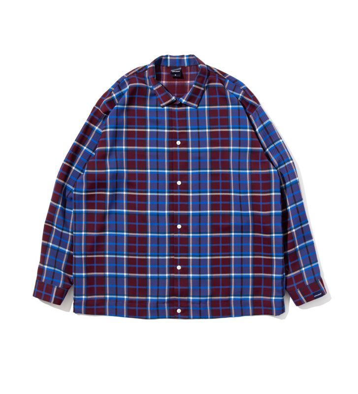 APPLEBUM Silky Check Square L/S Shirt (Wine/Blue) 2220201 公式通販