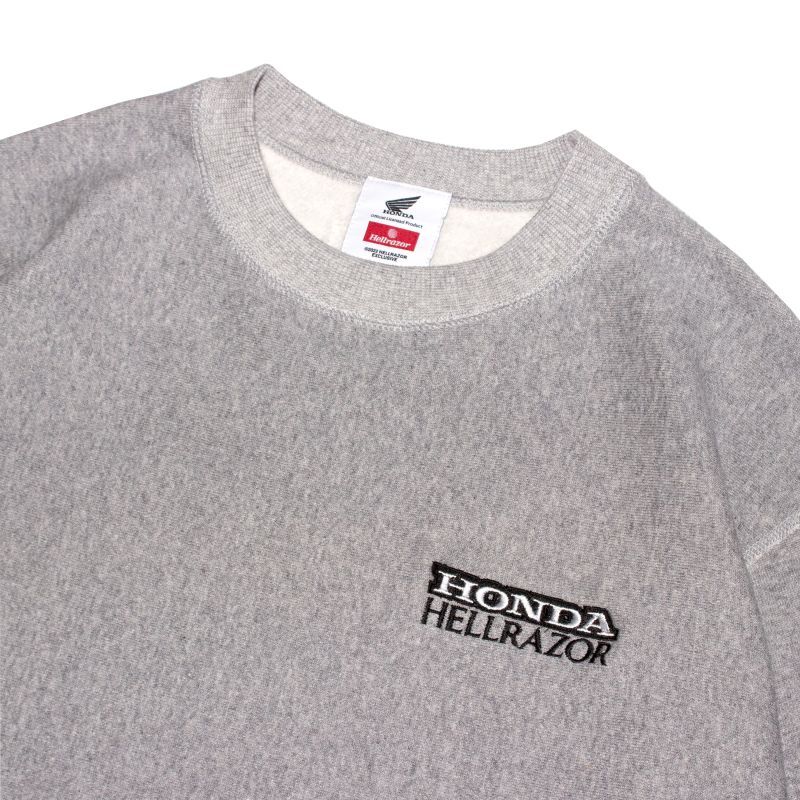 HELLRAZOR HONDA MONKEY EMBLEM LOGO CREWNECK (GREY) 01122SPHO0205