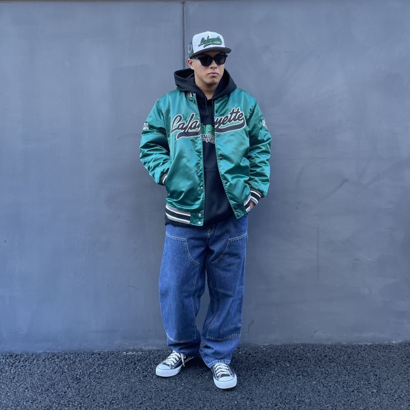 LFYT WORLD CHAMPS SATIN VARSITY JACKET (GREEN) LA221008 公式通販