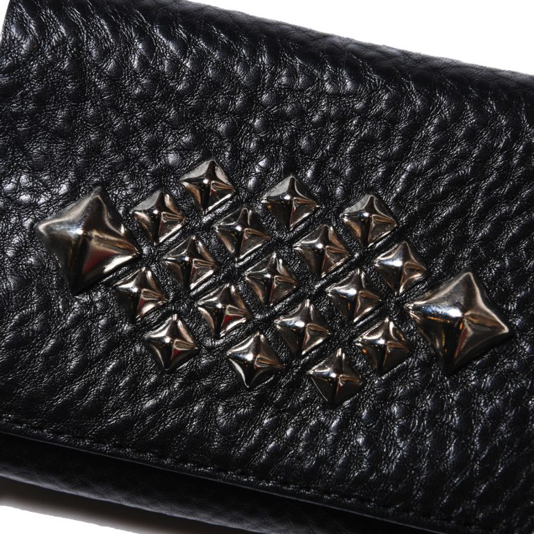 CALEE Studs leather multi wallet (Black) CL-22AW009L&A-L 公式通販