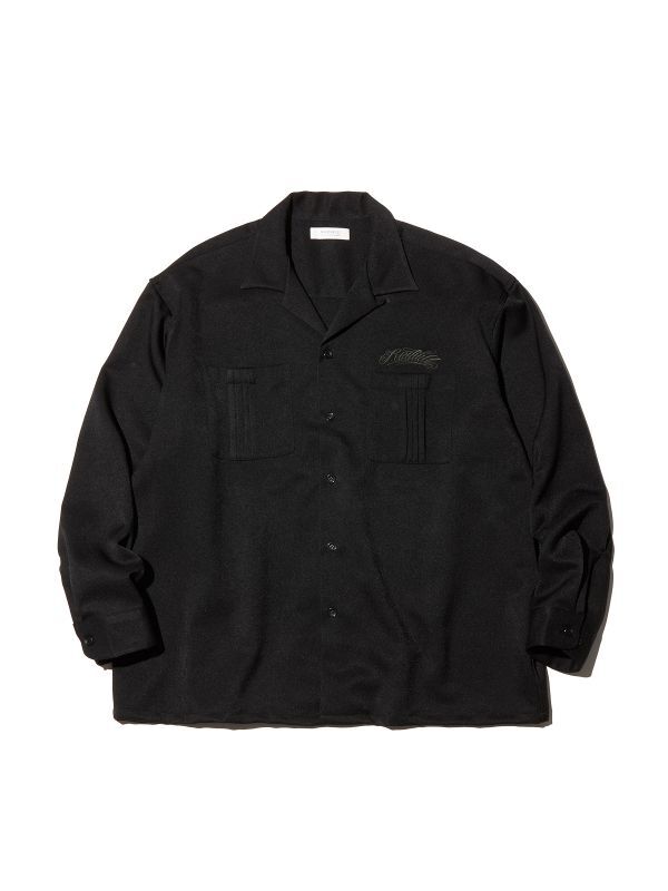 RADIALL MONTE CARLO - OPEN COLLARED SHIRT L/S (Black) RAD-22AW