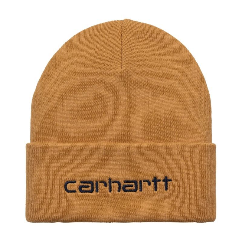 CARHARTT WIP SCRIPT BEANIE (Ochre / Dark Navy) I030884 公式通販