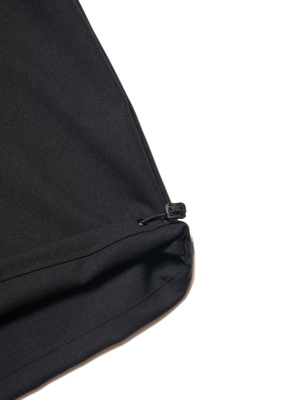 COOTIE Polyester Twill Half Zip Work L/S Shirt (Black) CTE-22A406
