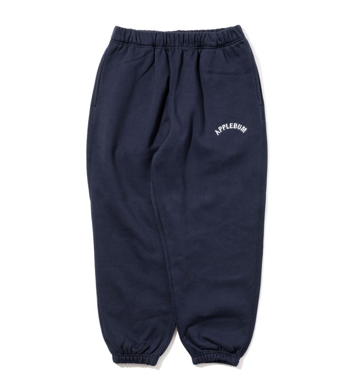 洗濯機可 【APPLEBUM】Logo Oversize スウェットパンツ ネイビー【L