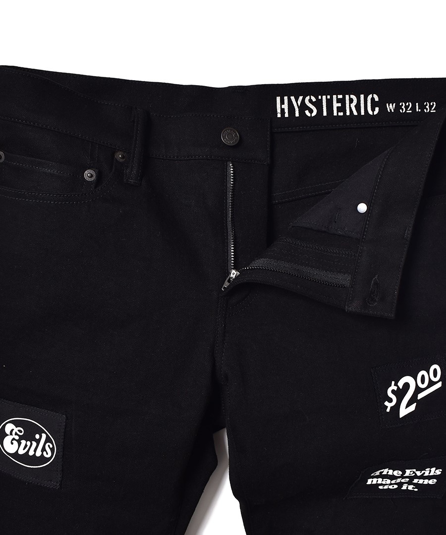 MINEDENIM HYSTERIC GLAMOUR×MINEDENIM F.Black STR 5pocket OWS (BLK