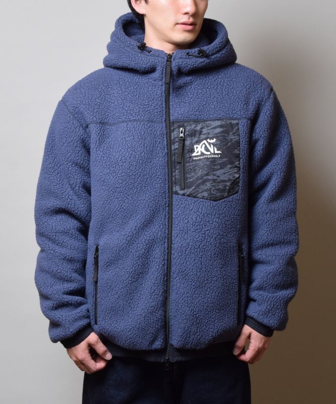 Back Channel POLARTEC HOODED BOA JACKET (BLUE GREY) 2322059 公式通販