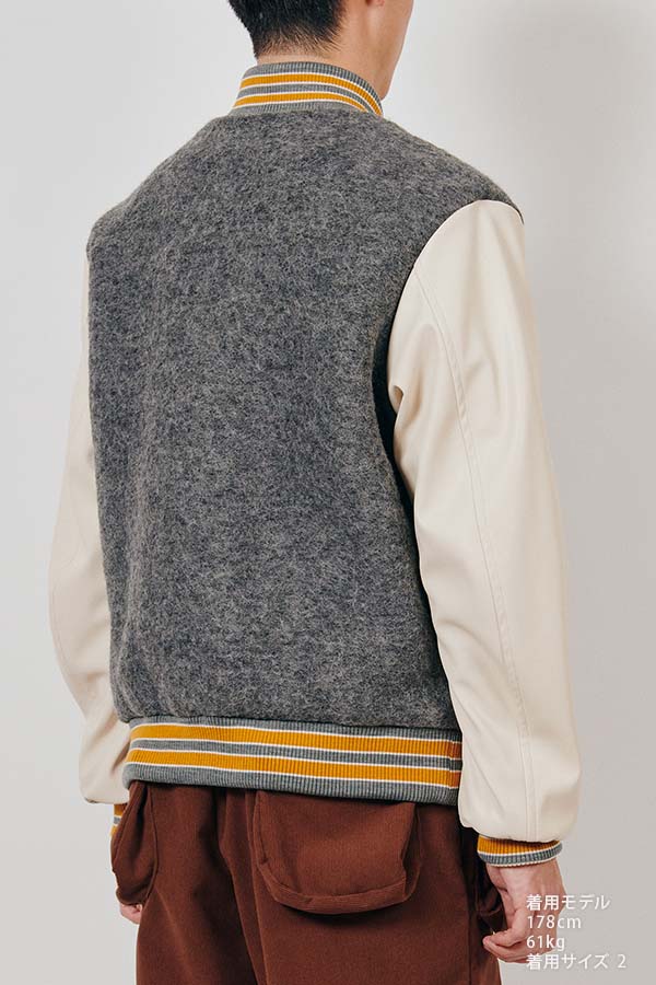 DIGAWEL Varsity Jacket( URU TOKYO×DIGAWEL ) (Gray) DWWA049 公式通販