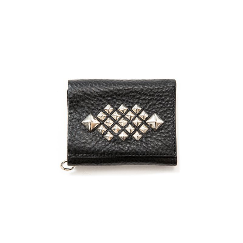 CALEE Studs leather multi wallet (Black) CL-23SS014L&A-L 公式通販