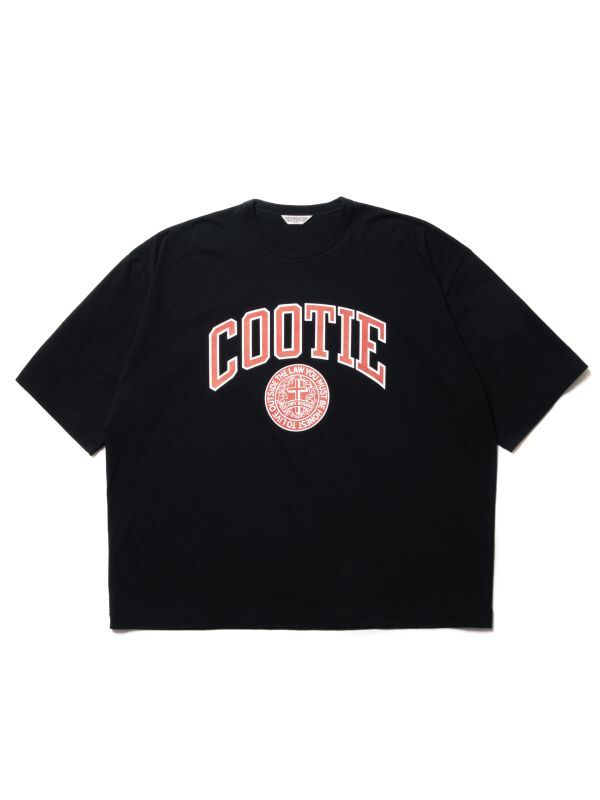 COOTIE Print Oversized S/S Tee (COLLEGE) (Black) CTE-22A330