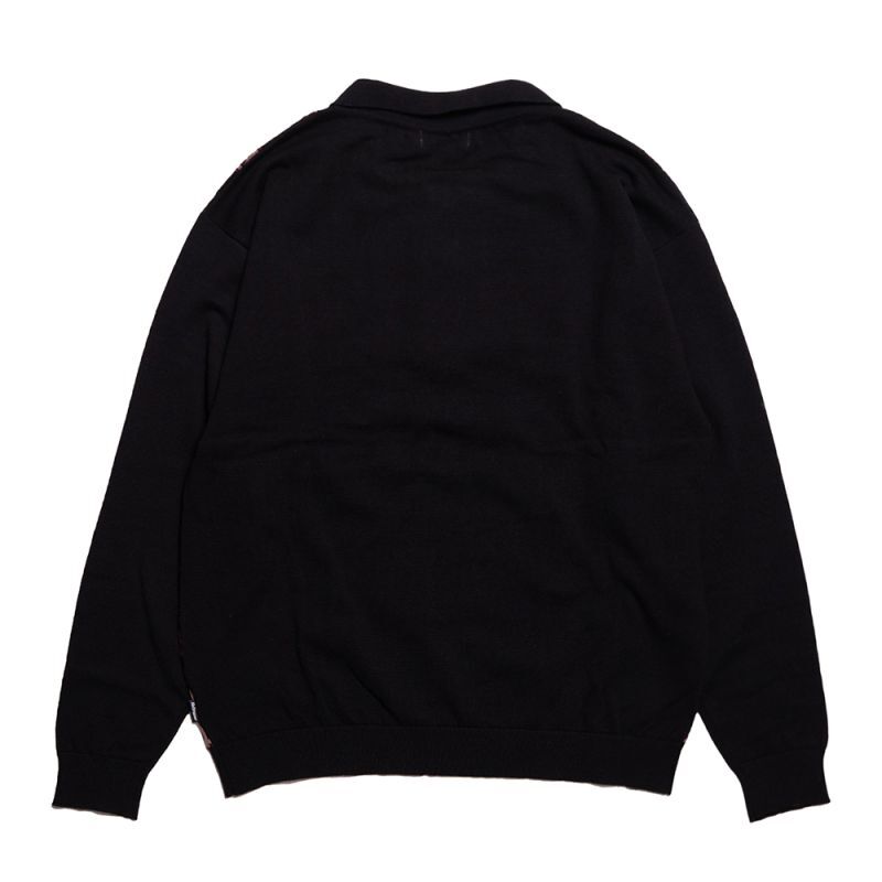 HELLRAZOR CHAIN HALF ZIP KNIT SWEATER (BLACK) 01123SS0202 公式通販