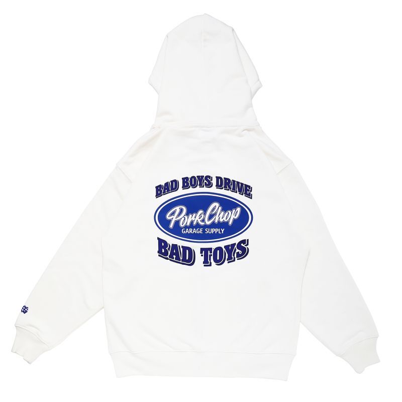 PORKCHOP GARAGE SUPPLY BAD TOYS ZIP UP HOODIE (OFF WHITE) P0247