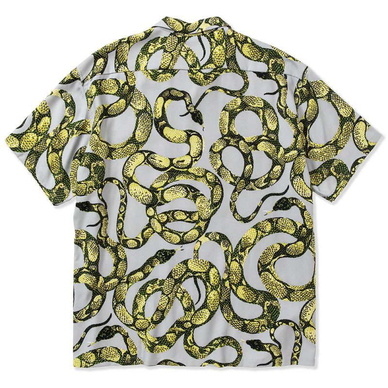 ヒート CALEE Allover snake pattern S/S Gray) - 通販 - www