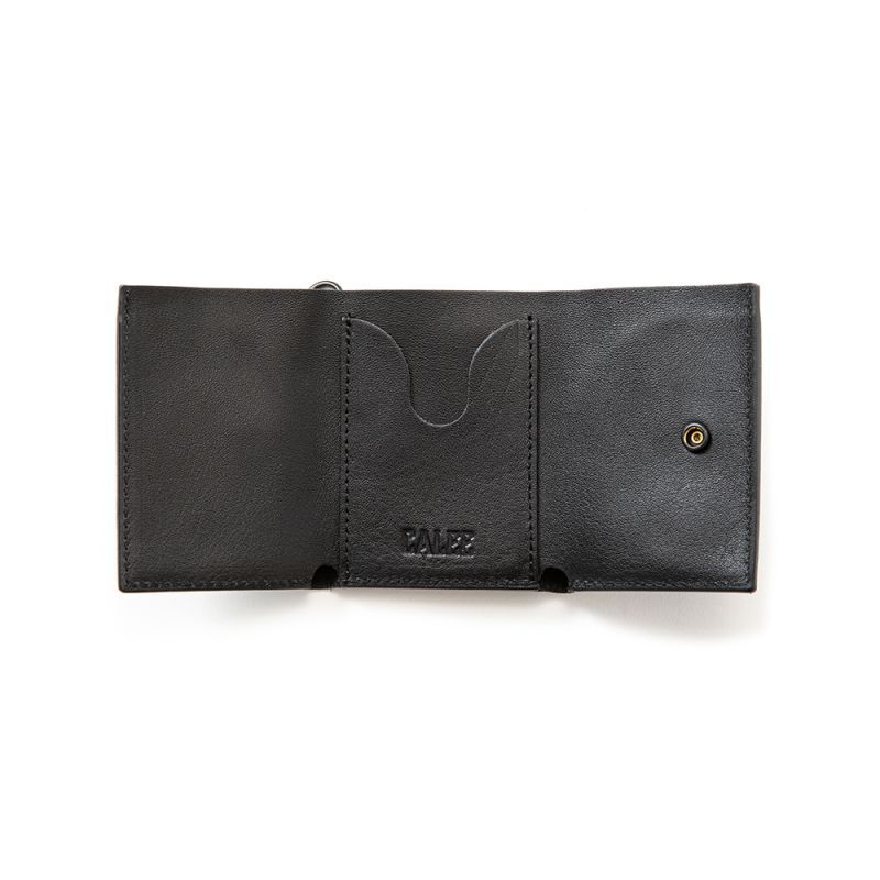 CALEE Black studs leather multi wallet (Black) CL-23SS022L&A-L