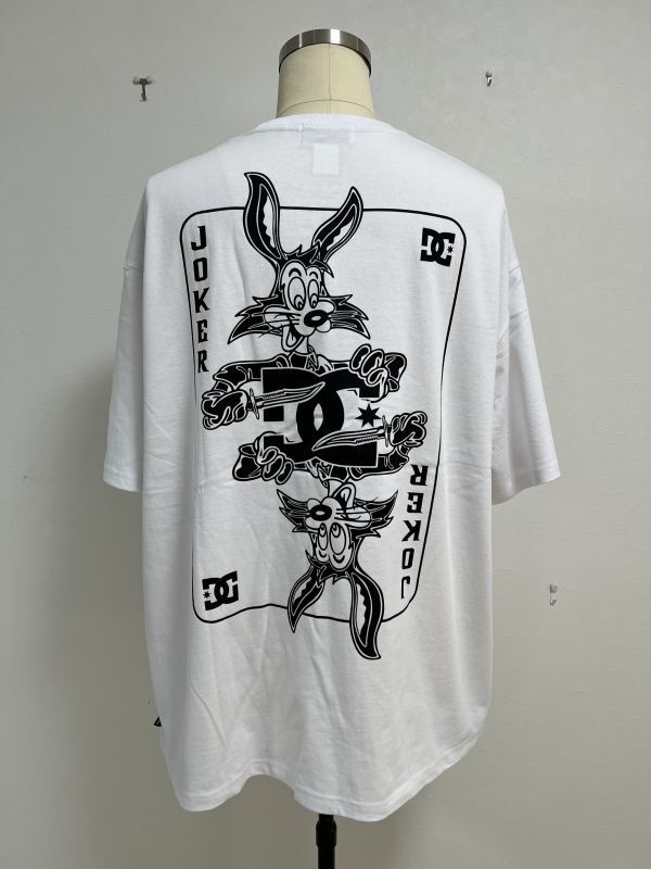 KIDILL SHORT SLEEVE WIDE TEE COLLAB WITH DC SHOES JOKER (WHITE