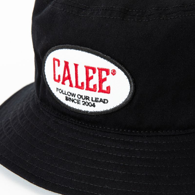 CALEE Wappen & Embroidery bucket hat -Type A- (Black) CL-23SS067