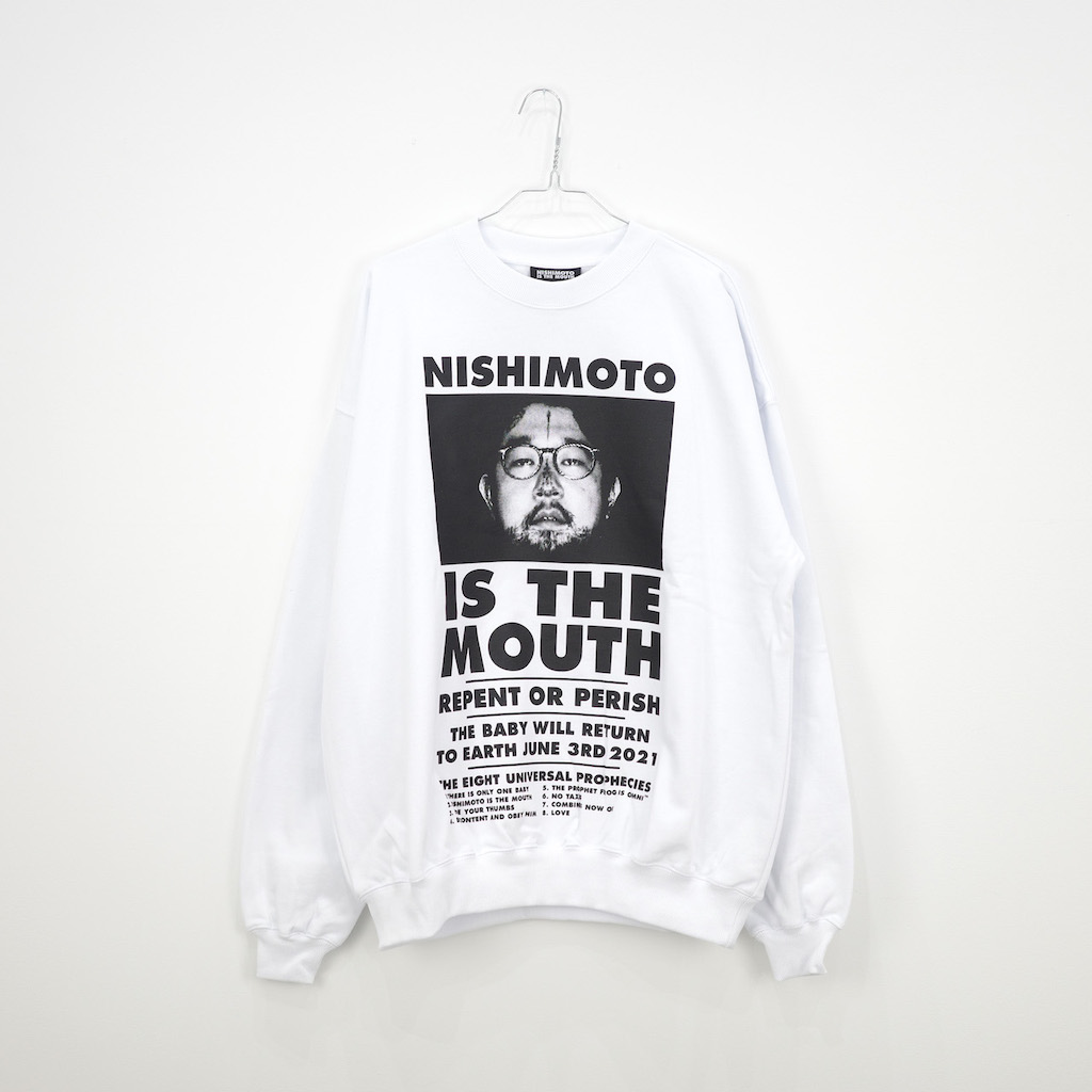 NISHIMOTO IS THE MOUTH CLASSIC SWEAT SHIRTS (WHITE) NIM-L14CAW