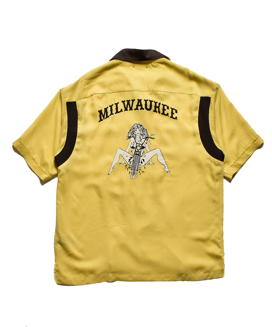 MINEDENIM C.U. Denim Milwaukee Rib Arm Bowling SH (YEL) 2304-5006