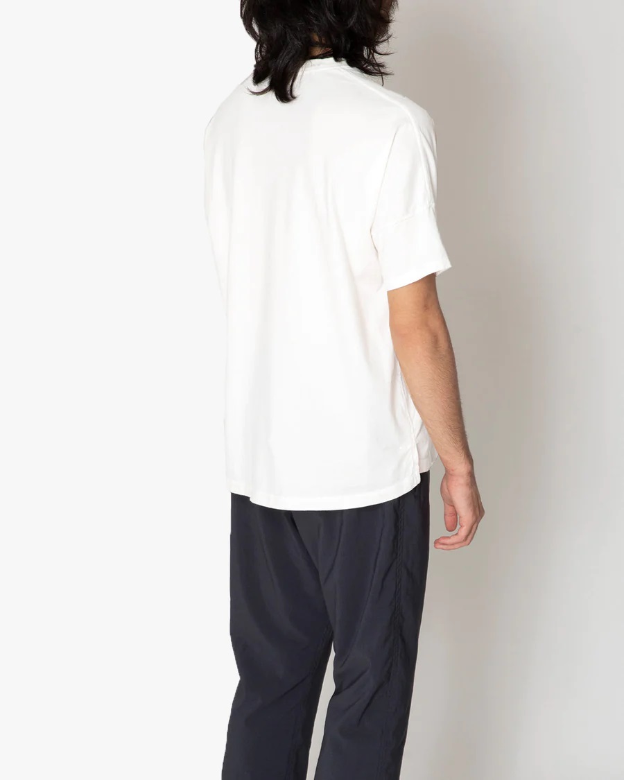 nonnative CLERK S/S TEE COTTON JERSEY OVERDYED (WHITE) NN-C4228