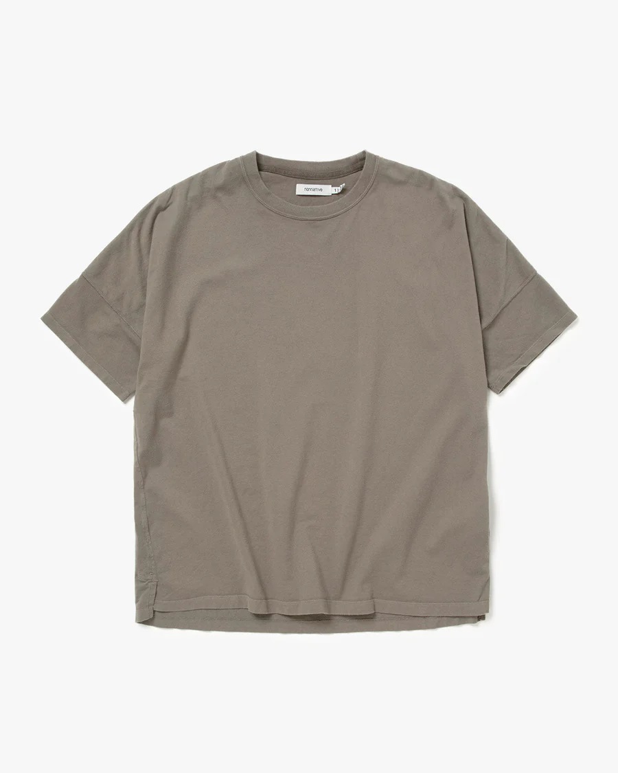 nonnative CLERK S/S TEE COTTON JERSEY OVERDYED (CEMENT) NN-C4228