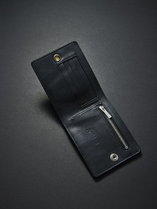 ANTIDOTE BUYERS CLUB Two Fold Wallet(Crocodile) (Black) RX-516 