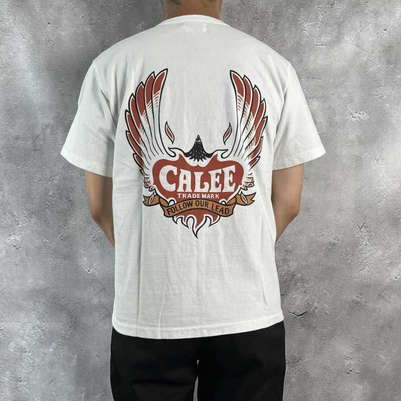 CALEE Binder neck CALEE wing emblem vintage t-shirt -Naturally ...