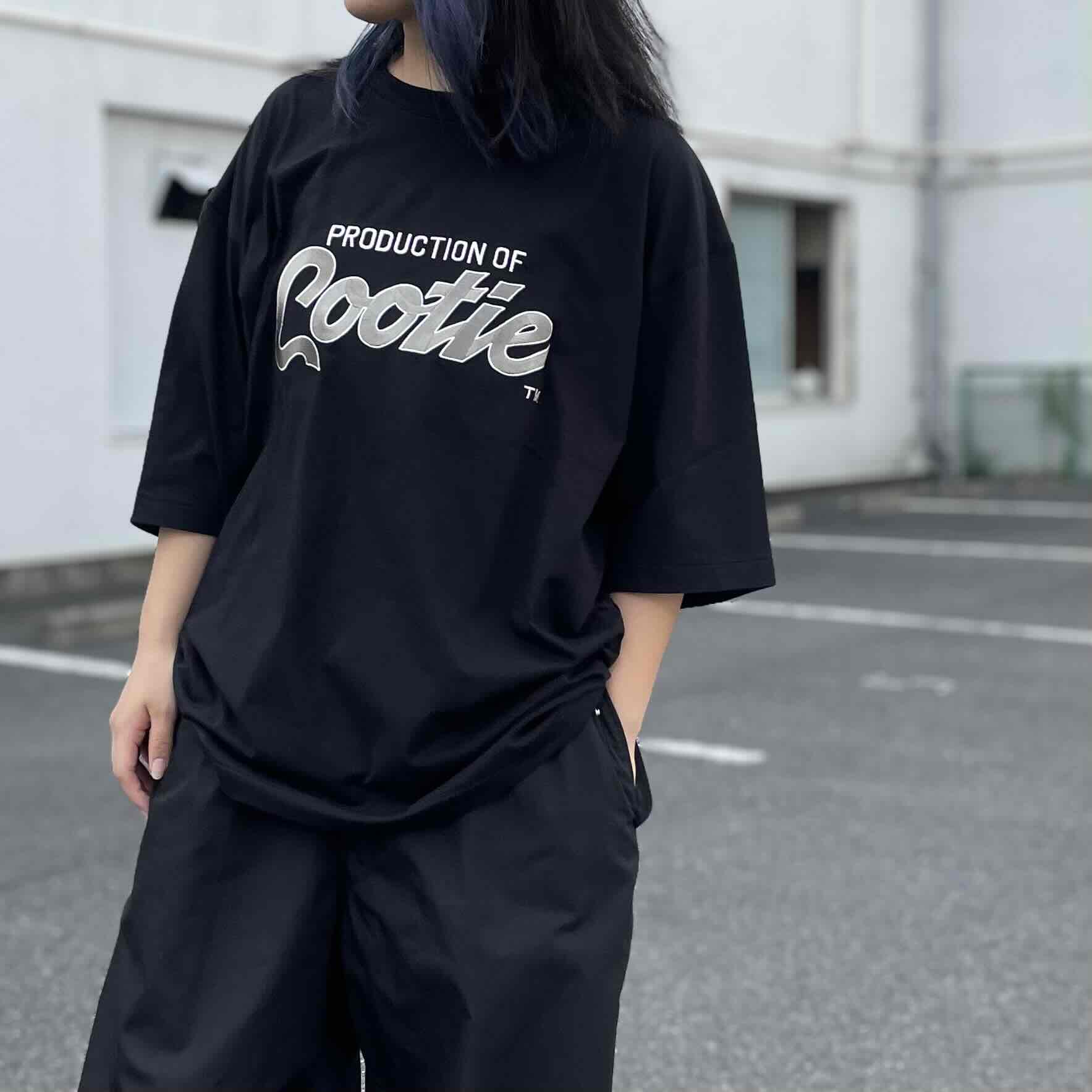 COOTIE Embroidery Oversized S/S Tee (PRODUCTION OF COOTIE) (Black