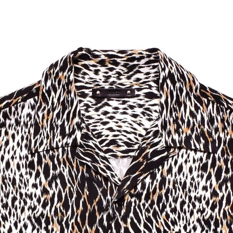 MINEDENIM Leopard Open Collar L/S SH (WPT) 2309-5001 公式通販