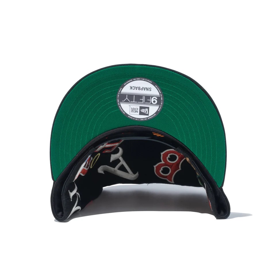 NEW ERA 9FIFTY Team Logo Allover Cooperstown (ブラック) 13751415