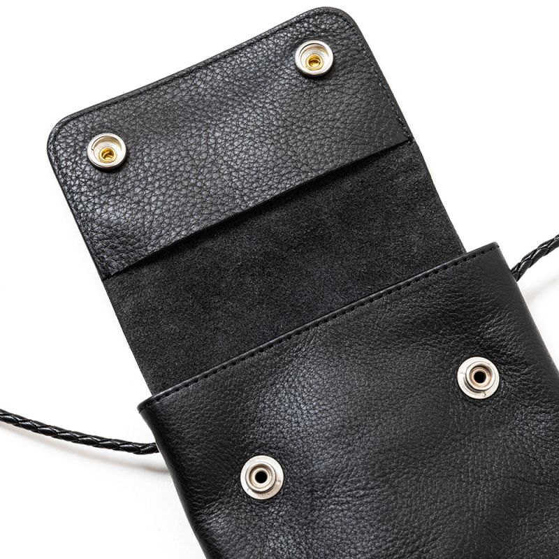 CALEE STUDS LEATHER SHOULDER POUCH (Black) 23AW011L_A_L 公式通販