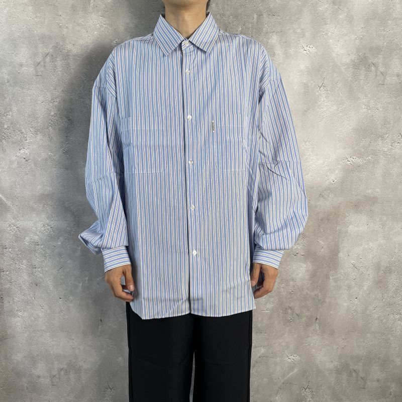 COOTIE Stripe Broad L/S Shirt (THOMAS MASON) (White) CTE-23A402 ...