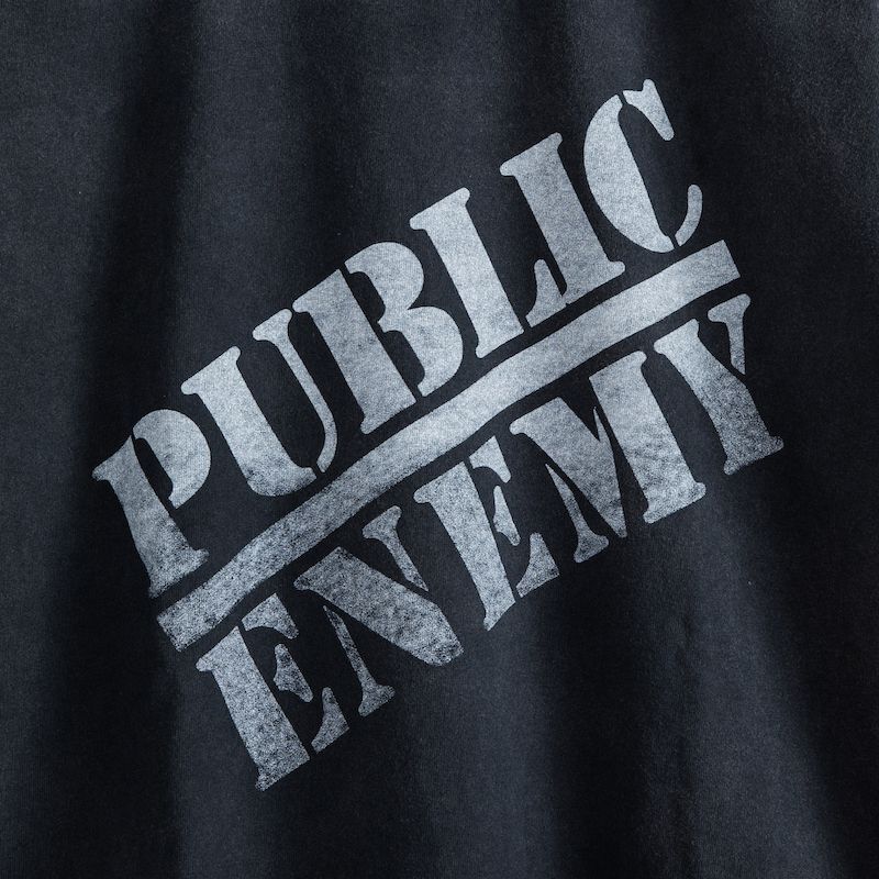 APPLEBUM ”PUBLIC ENEMY” Resurrected Vintage T-shirt (Vintage Black ...