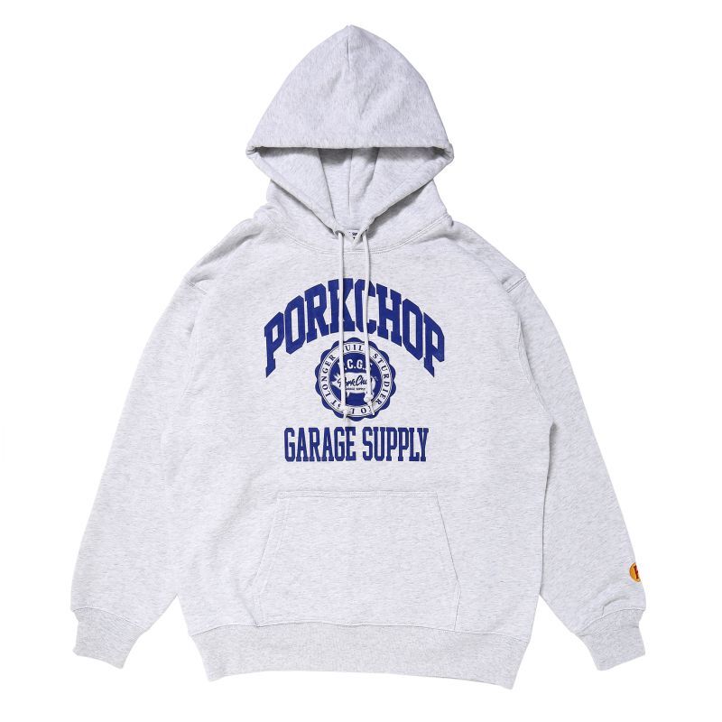 PORKCHOP GARAGE SUPPLY 2nd COLLEGE HOODIE (GRAY) P0286 公式通販