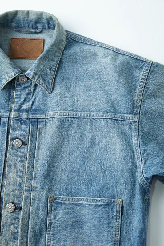 OLD JOE RIVETED ONE POCKET JEAN JACKET (FADE INDIGO) (INDIGO