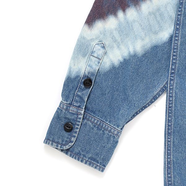 CHALLENGER L/S TIE DYE SLEEVE DENIM SHIRT CLG-SH 024-001 公式通販