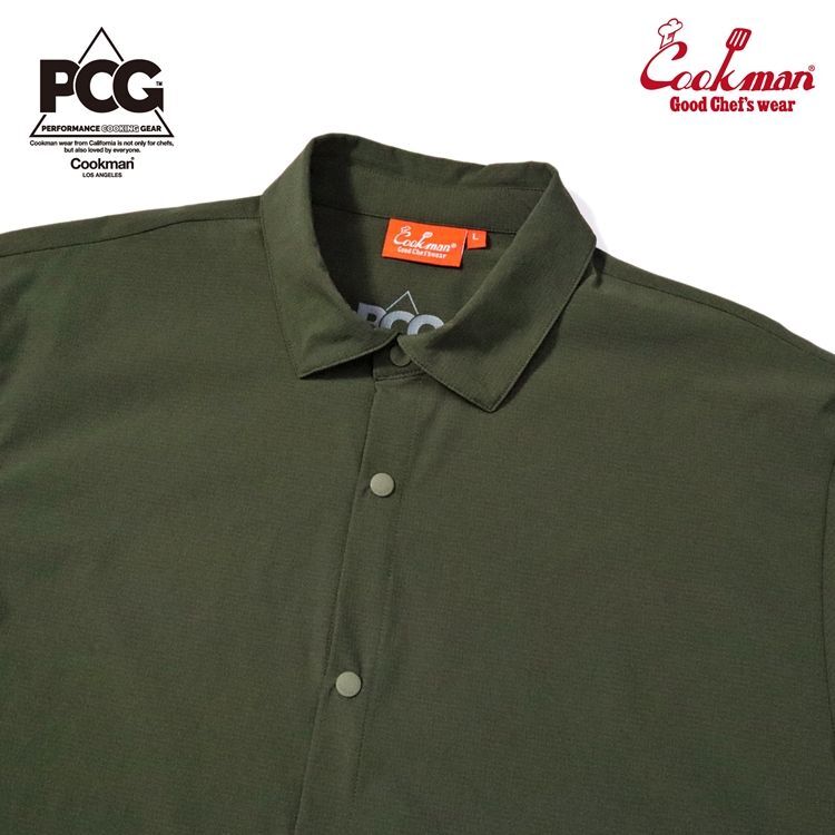 COOKMAN Work Shirts Short Sleeve Light Olive 231-41283 公式通販
