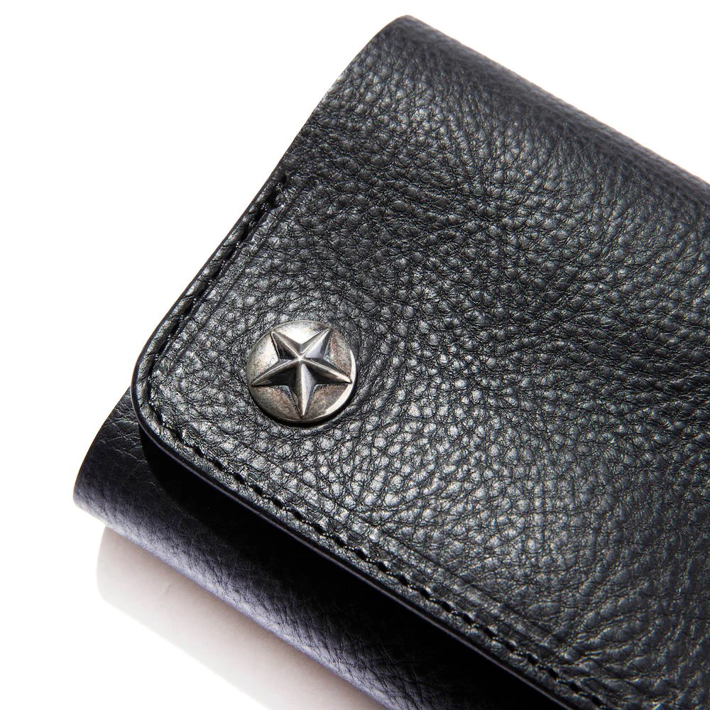 CALEE SILVER STAR CONCHO FLAP LEATHER HALF WALLET CL-24AW028LE 公式通販